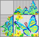 Japanese crossword &laquo;Butterfly&raquo;