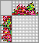 Japanese crossword «Butterfly on flowers» Japanese crossword «Butterfly on flowers»