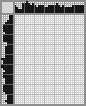 Japanese crossword &laquo;Badger&raquo;