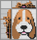 Japanese crossword &laquo;Basset hound&raquo;