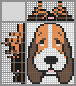 Japanese crossword &laquo;Basset Hound&raquo;