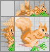 Japanese crossword &laquo;Squirrel&raquo;