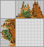 Japanese crossword &laquo;Squirrel - Archer&raquo;