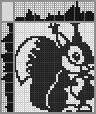 Japanese crossword &laquo;Squirrel&raquo;