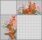 Japanese crossword «Bengal cat in flowers» Japanese crossword «Bengal cat in flowers»