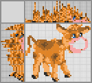 Japanese crossword &laquo;Bull&raquo;