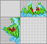 Japanese crossword &laquo;Ladybugs swim on leaves&raquo;