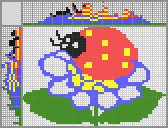 Japanese crossword &laquo;Ladybug&raquo;