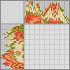 Japanese crossword &laquo;Bouquet of roses and lilies&raquo;