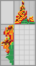 Japanese crossword &laquo;A bouquet of tulips&raquo;