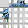 Japanese crossword &laquo;Bouquet of cornflowers&raquo;