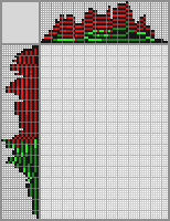 Japanese crossword &laquo;Red rose bud&raquo;