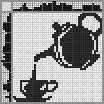 Japanese crossword &laquo;Tea party&raquo;