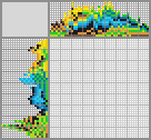 Japanese crossword &laquo;Multicoloured tanager&raquo;