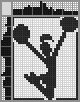 Japanese crossword &laquo;Dancing cheerleader&raquo;