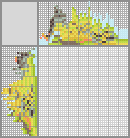 Japanese crossword &laquo;Green-and-black Fruiteater&raquo;