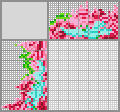 Japanese crossword «Flowers and butterfly» Japanese crossword «Flowers and butterfly»