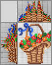 Japanese crossword &laquo;Flowers in a basket&raquo;