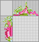 Japanese crossword «Flowers in a watering can» Japanese crossword «Flowers in a watering can»