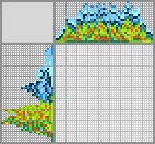 Japanese crossword «Flower field and mountains» Japanese crossword «Flower field and mountains»