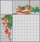 Japanese crossword &laquo;Santa Claus with a Christmas tree&raquo;
