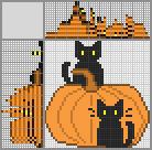 Japanese crossword &laquo;Halloween&raquo;
