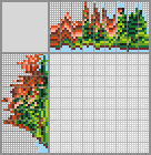 Japanese crossword «Trees at the foot of the mountain» Japanese crossword «Trees at the foot of the mountain»