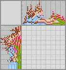 Japanese crossword «Girl and flowers» Japanese crossword «Girl and flowers»