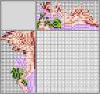 Japanese crossword &laquo;Girl with a bouquet&raquo;