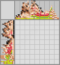 Japanese crossword &laquo;Girl with a piece of watermelon&raquo;