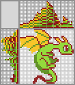 Japanese crossword &laquo;Little dragon&raquo;