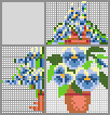 Japanese crossword &laquo;Violets&raquo;