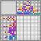 Japanese crossword &laquo;Purple monkey going swimming&raquo;