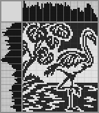 Japanese crossword &laquo;Flamingo&raquo;