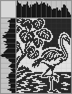 Japanese crossword &laquo;Flamingo&raquo;