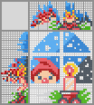 Japanese crossword &laquo;Dwarf peeks out the window&raquo;