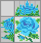Japanese crossword &laquo;Blue rose&raquo;