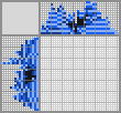 Japanese crossword &laquo;Blue flower&raquo;