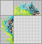 Japanese crossword &laquo;Blue-Headed Macaw&raquo;
