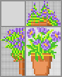 Japanese crossword &laquo;A pot of flowers&raquo;
