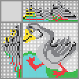 Japanese crossword &laquo;Goose&raquo;
