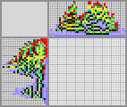 Japanese crossword «A chameleon on a fluffy cloud» Japanese crossword «A chameleon on a fluffy cloud»