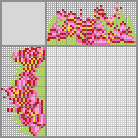 Japanese crossword «Mossy saxifrage» Japanese crossword «Mossy saxifrage»