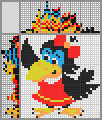 Japanese crossword &laquo;Merry crow&raquo;