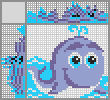Japanese crossword &laquo;Whale&raquo;