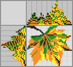 Japanese crossword &laquo;Maple leaf&raquo;