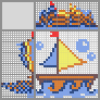 Japanese crossword &laquo;Boat&raquo;