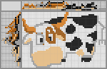 Japanese crossword &laquo;Cow&raquo;