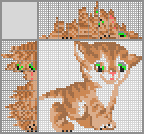 Japanese crossword &laquo;Kitty&raquo;