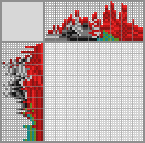 Japanese crossword &laquo;Scarlet macaw&raquo;